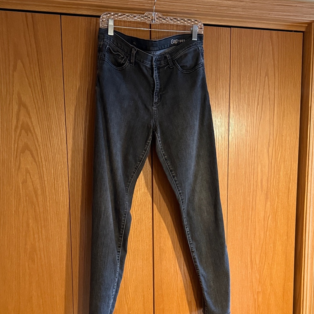 GAP Women's Dark Gray Skinny Jeans